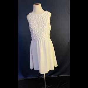 Topshop white flower dress